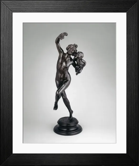 Framed Print : Bacchante with Infant Faun, Modeled 1894, cast after 1894. Creator: Jaboeuf et Rouard Framed Print : Bacchante with Infant Faun, Modeled 1894, cast after 1894. Creator: Jaboeuf et Rouard