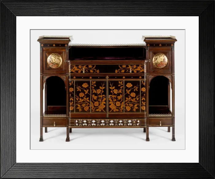 Framed Print : Cabinet, 1878 / 80. Creator: Herter Brothers Framed Print : Cabinet, 1878 / 80. Creator: Herter Brothers
