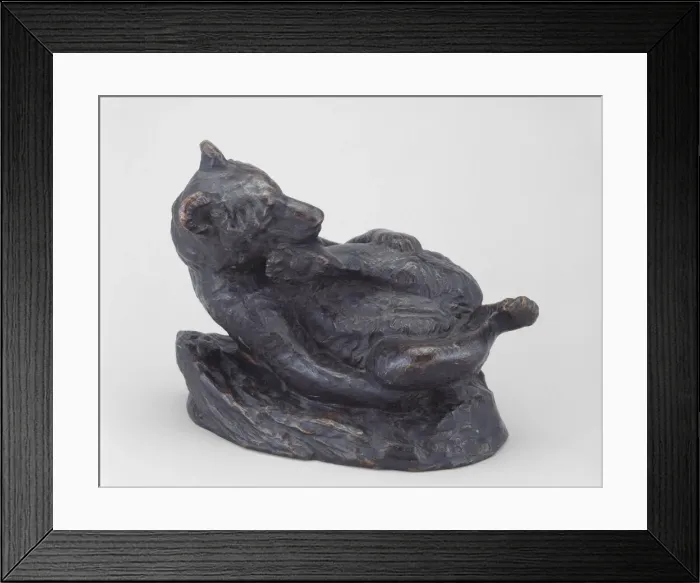 Framed Print : The Soul of Contentment (Black Bear), Modeled 1886, cast 1886 / 99. Creator: Edward Kemeys Framed Print : The Soul of Contentment (Black Bear), Modeled 1886, cast 1886 / 99. Creator: Edward Kemeys