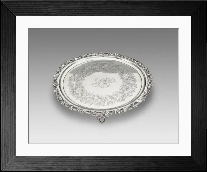 Framed Print : Salver, c. 1850. Creator: Haddock, Lincoln & Foss Framed Print : Salver, c. 1850. Creator: Haddock, Lincoln & Foss