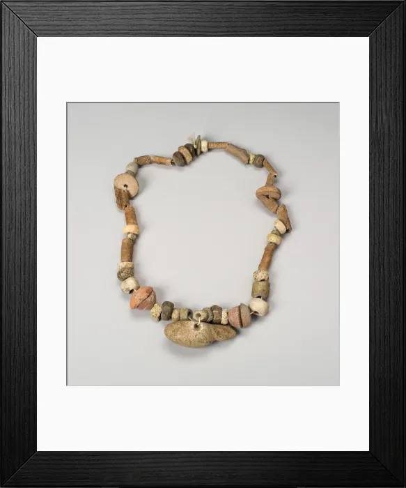 Framed Print : Necklace, 200 B. C. / A. D. 800. Creator: Unknown Framed Print : Necklace, 200 B. C. / A. D. 800. Creator: Unknown