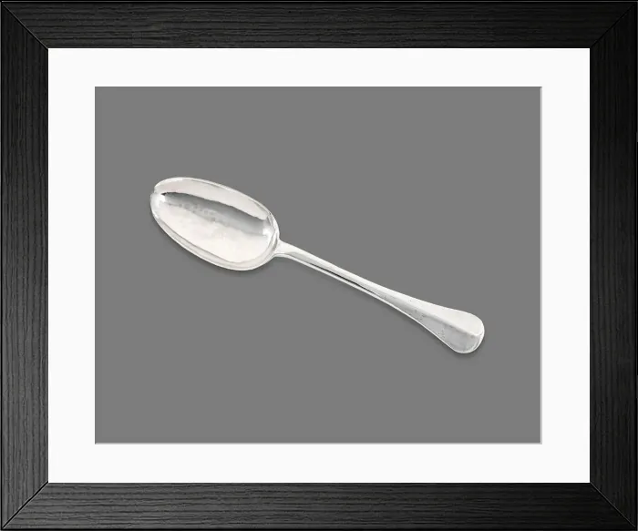 Framed Print : Tablespoon, 1760 / 75. Creator: Hezekiah Silliman Framed Print : Tablespoon, 1760 / 75. Creator: Hezekiah Silliman