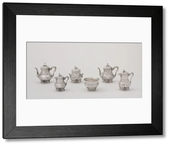 Framed Print : Tea Service, 1850. Creator: Gorham & Thurber Framed Print : Tea Service, 1850. Creator: Gorham & Thurber