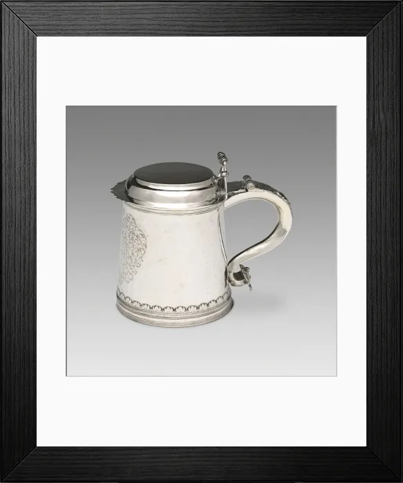 Framed Print : Tankard, 1700 / 20. Creator: Cornelius Kierstede Framed Print : Tankard, 1700 / 20. Creator: Cornelius Kierstede