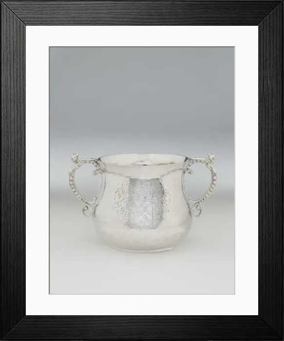 Framed Print : Caudle Cup, c. 1683. Creator: Cornelius Vander Burch Framed Print : Caudle Cup, c. 1683. Creator: Cornelius Vander Burch