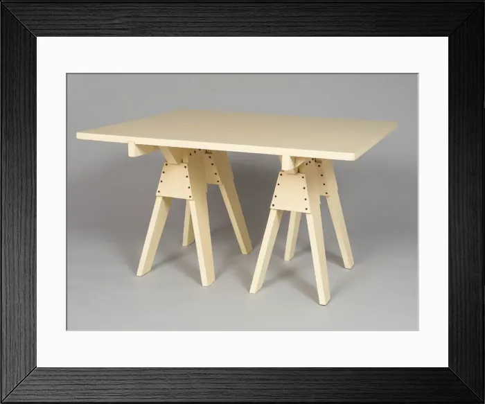 Framed Print : Table (part of a set), c. 1885. Creators: Matthew Meier, Ernest Hagen Framed Print : Table (part of a set), c. 1885. Creators: Matthew Meier, Ernest Hagen