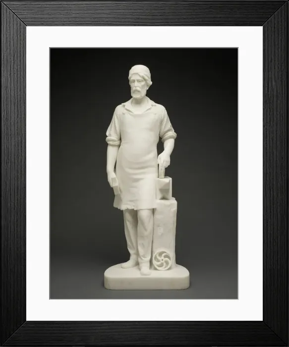 Framed Print : Machinist, c. 1859. Creator: Emma Stebbins Framed Print : Machinist, c. 1859. Creator: Emma Stebbins