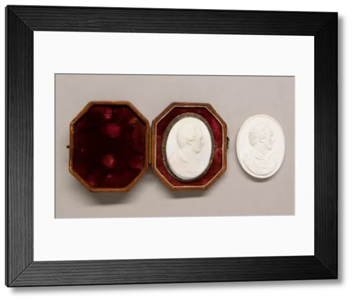 Framed Print : Cameo of John J. Francis, 1846 / 49. Creator: Erastus Dow Palmer Framed Print : Cameo of John J. Francis, 1846 / 49. Creator: Erastus Dow Palmer