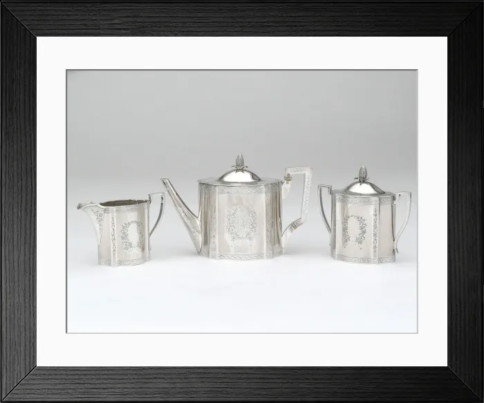 Framed Print : Tea Service, 1862. Creator: Haddock, Lincoln & Foss Framed Print : Tea Service, 1862. Creator: Haddock, Lincoln & Foss