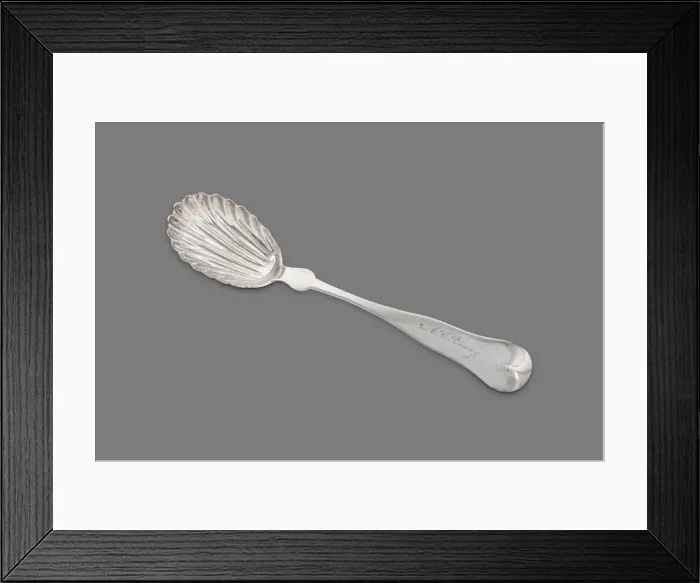 Framed Print : Sugar Spoon, 1850 / 60. Creator: D. C. Ayer Framed Print : Sugar Spoon, 1850 / 60. Creator: D. C. Ayer