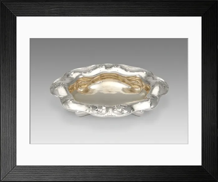 Framed Print : Dish (part of a set), 1900. Creator: Gorham Manufacturing Company Framed Print : Dish (part of a set), 1900. Creator: Gorham Manufacturing Company