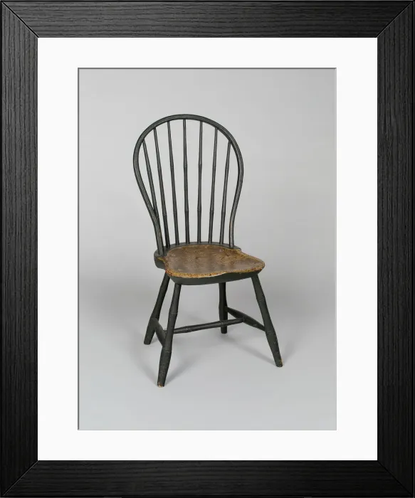 Framed Print : Windsor Side Chair, 1800 / 25. Creator: D. E. Cutter Framed Print : Windsor Side Chair, 1800 / 25. Creator: D. E. Cutter