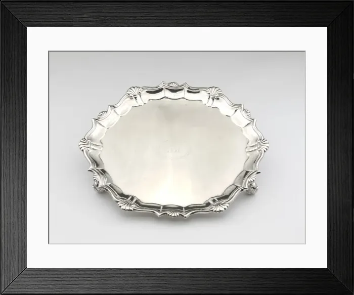 Framed Print : Salver, 1748 / 53. Creator: Elias Boudinot Framed Print : Salver, 1748 / 53. Creator: Elias Boudinot