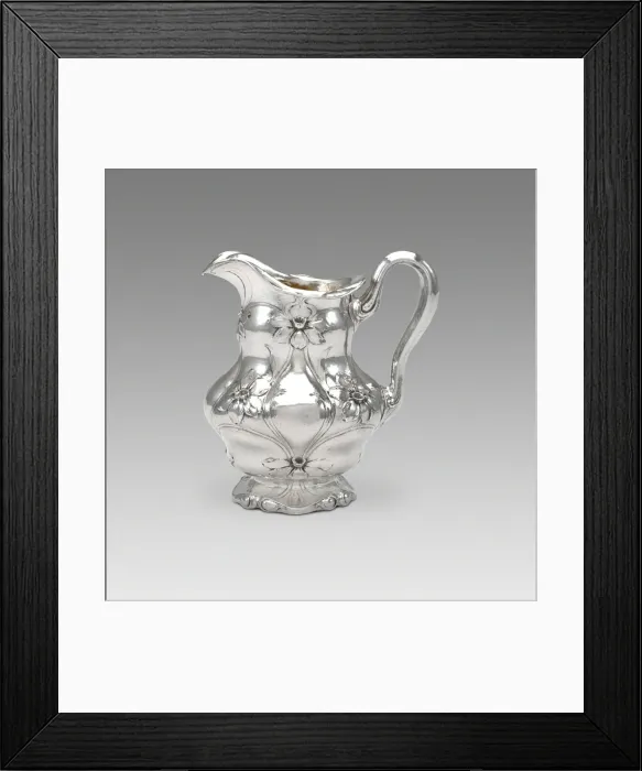 Framed Print : Cream Pot (part of a set), 1900. Creator: Gorham Manufacturing Company Framed Print : Cream Pot (part of a set), 1900. Creator: Gorham Manufacturing Company