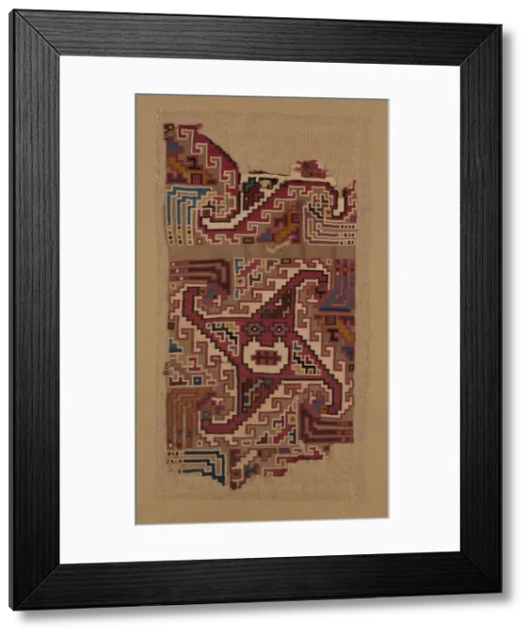 Framed Print : Fragment, Peru, A. D. 500 / 1000. Creator: Unknown Framed Print : Fragment, Peru, A. D. 500 / 1000. Creator: Unknown