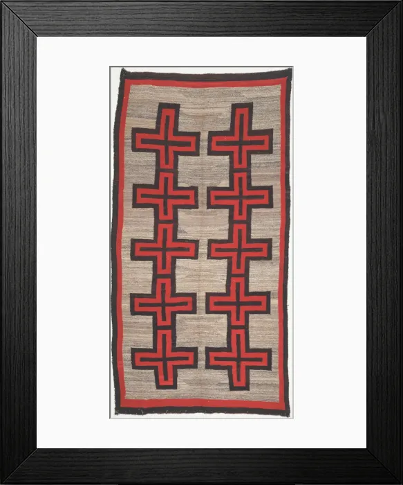 Framed Print : Blanket or Rug, Arizona, c. 1900. Creator: Unknown Framed Print : Blanket or Rug, Arizona, c. 1900. Creator: Unknown