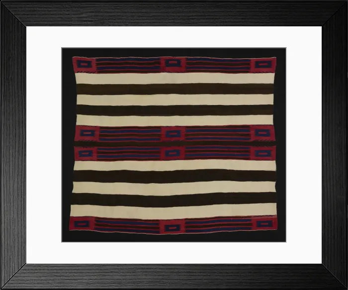 Framed Print : Chief Blanket (Second Phase), Arizona, 1850 / 65. Creator: Unknown Framed Print : Chief Blanket (Second Phase), Arizona, 1850 / 65. Creator: Unknown