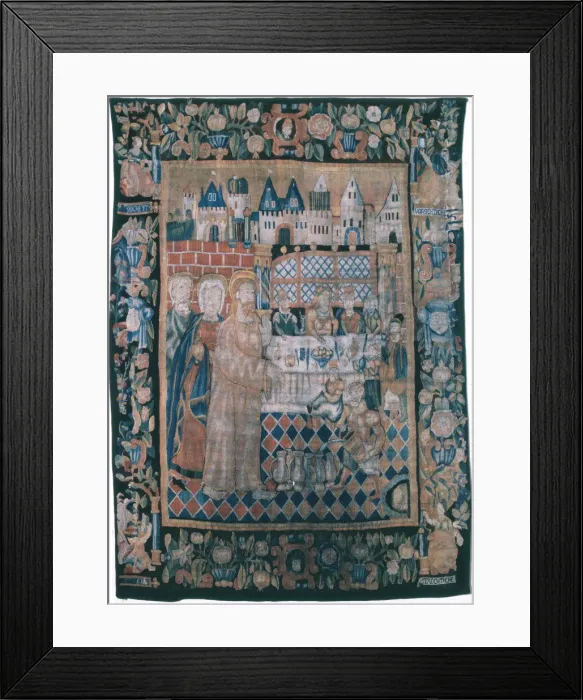 Framed Print : The Marriage at Cana, Northern Germany, 1575 / 1600. Creator: Unknown Framed Print : The Marriage at Cana, Northern Germany, 1575 / 1600. Creator: Unknown