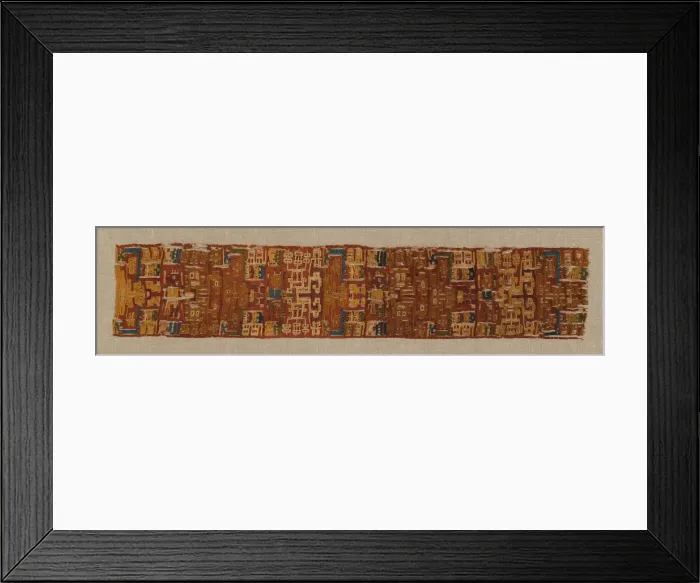Framed Print : Fragment, Peru, 200 B. C. -600 A. D Creator: Unknown Framed Print : Fragment, Peru, 200 B. C. -600 A. D Creator: Unknown