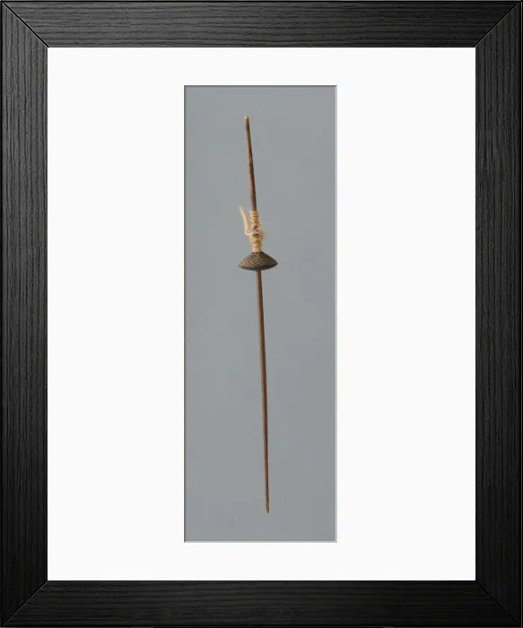 Framed Print : Wooden Spindle with Ceramic Whorls, Peru, 1000 / 1476. Creator: Unknown Framed Print : Wooden Spindle with Ceramic Whorls, Peru, 1000 / 1476. Creator: Unknown