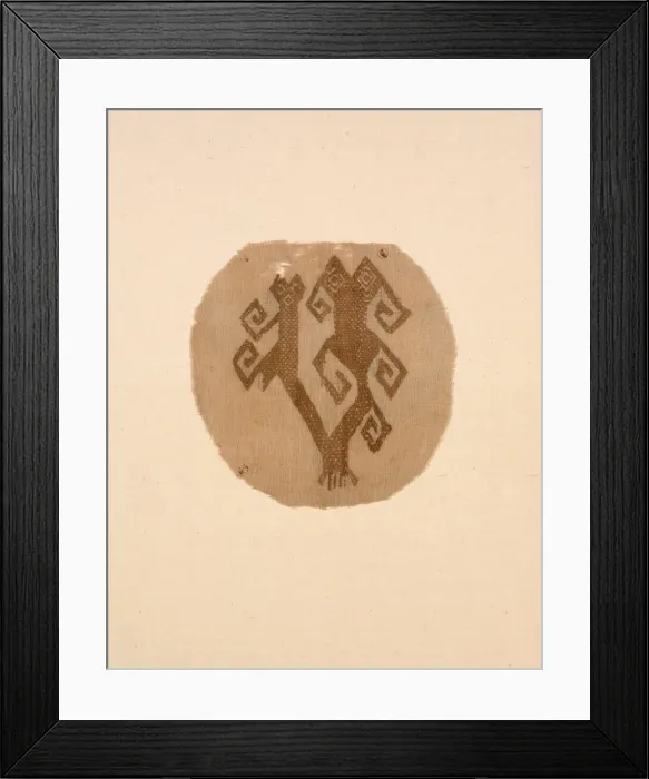 Framed Print : Fragment, Peru, A. D. 1000 / 1476. Creator: Unknown Framed Print : Fragment, Peru, A. D. 1000 / 1476. Creator: Unknown