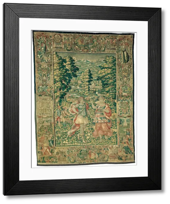 Framed Print : Venus and Adonis (?) with the Duck Hunt, Flanders, c. 1600 Framed Print : Venus and Adonis (?) with the Duck Hunt, Flanders, c. 1600