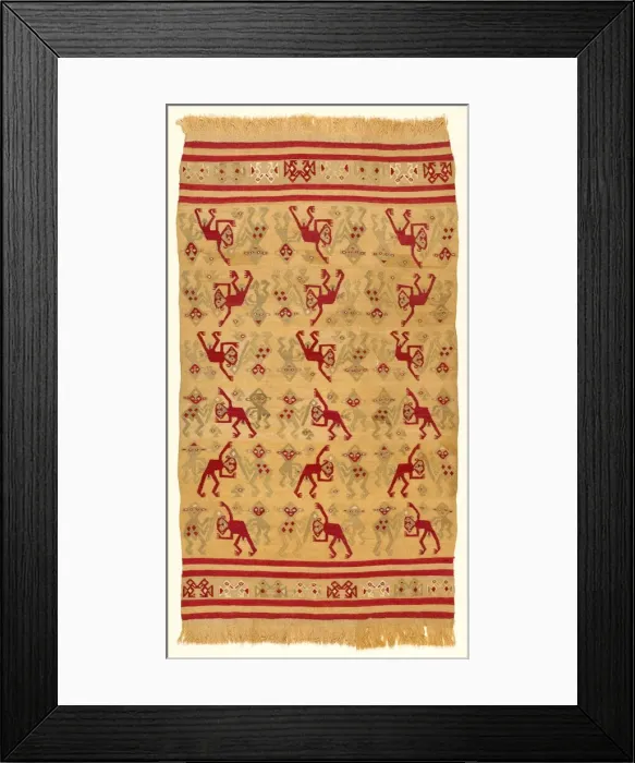 Framed Print : Panel, Peru, 1000 / 1476. Creator: Unknown Framed Print : Panel, Peru, 1000 / 1476. Creator: Unknown