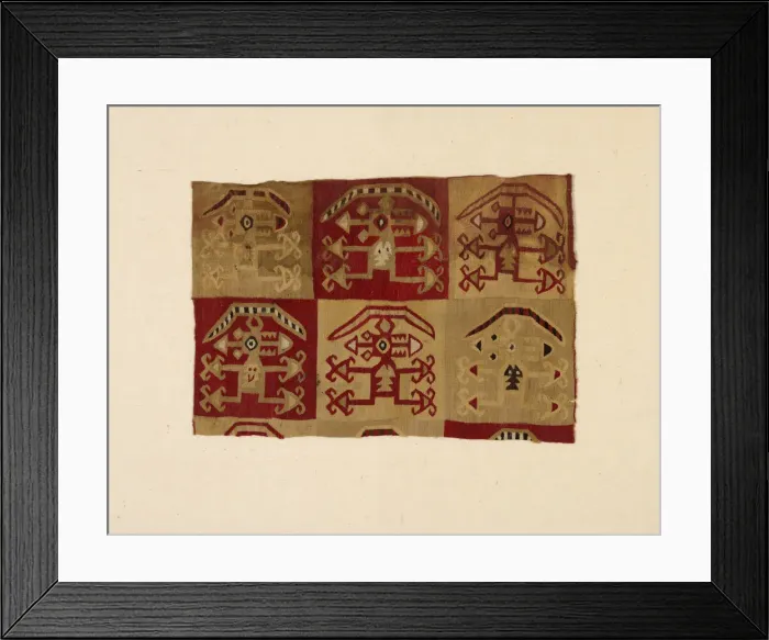 Framed Print : Fragment (Tunic), Peru, A. D. 1476 / 1532. Creator: Unknown Framed Print : Fragment (Tunic), Peru, A. D. 1476 / 1532. Creator: Unknown