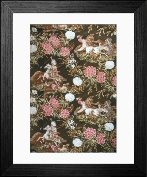 Framed Print : Panel (Furnishing Fabric), United States, c. 1853. Creator: Unknown Framed Print : Panel (Furnishing Fabric), United States, c. 1853. Creator: Unknown