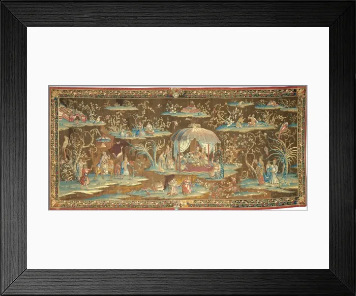 Framed Print : The Tent, from an Indo-Chinese or Indian Series, England, 1700 / 25. Creator: Unknown Framed Print : The Tent, from an Indo-Chinese or Indian Series, England, 1700 / 25. Creator: Unknown