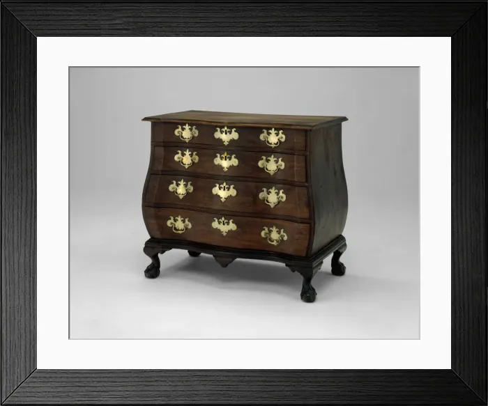 Framed Print : Chest of Drawers, 1760 / 90. Creator: John Cogswell Framed Print : Chest of Drawers, 1760 / 90. Creator: John Cogswell