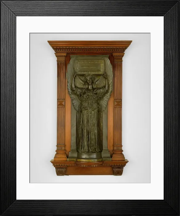 Framed Print : Amor Caritas, Modeled 1897, cast after 1899. Creator: Augustus Saint-Gaudens Framed Print : Amor Caritas, Modeled 1897, cast after 1899. Creator: Augustus Saint-Gaudens