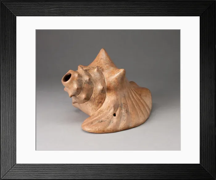 Framed Print : Sculpture in the Form of a Conch Shell, Possibly a Trumpet, 200 B. C. / A. D. 200 Framed Print : Sculpture in the Form of a Conch Shell, Possibly a Trumpet, 200 B. C. / A. D. 200