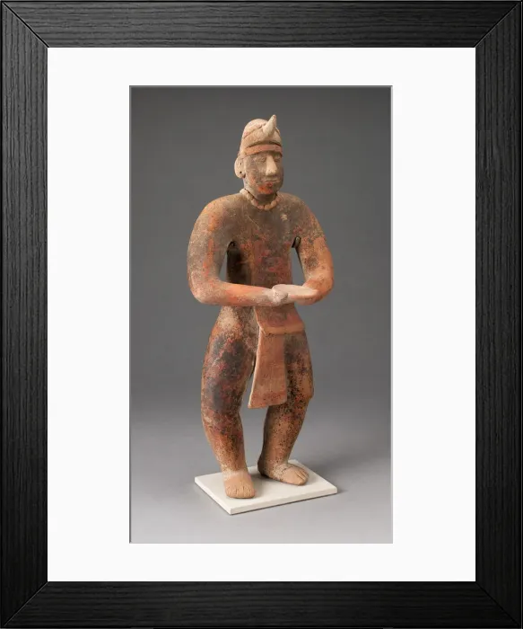 Framed Print : Standing Male Figure Holding a Plate, A. D. 100 / 400. Creator: Unknown Framed Print : Standing Male Figure Holding a Plate, A. D. 100 / 400. Creator: Unknown