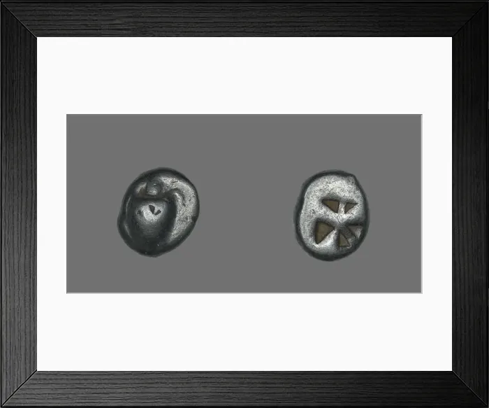 Framed Print : Stater (Coin) Depicting a Sea Turtle, 600-550 BCE. Creator: Unknown Framed Print : Stater (Coin) Depicting a Sea Turtle, 600-550 BCE. Creator: Unknown