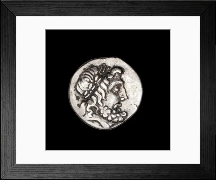 Framed Print : Drachm (Coin) Depicting the God Zeus, 196-146 BCE. Creator: Unknown Framed Print : Drachm (Coin) Depicting the God Zeus, 196-146 BCE. Creator: Unknown