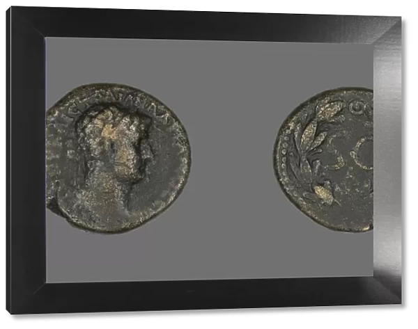 Coin Portraying Emperor Hadrian, 117-138. Creator: Unknown