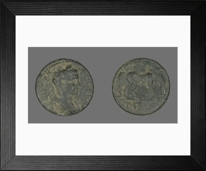 Framed Print : Coin Portraying Emperor Severus Alexander, 222-235. Creator: Unknown Framed Print : Coin Portraying Emperor Severus Alexander, 222-235. Creator: Unknown