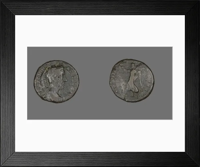 Framed Print : As (Coin) Portraying Emperor Marcus Aurelius, December 177-December 178. Creator: Unknown Framed Print : As (Coin) Portraying Emperor Marcus Aurelius, December 177-December 178. Creator: Unknown