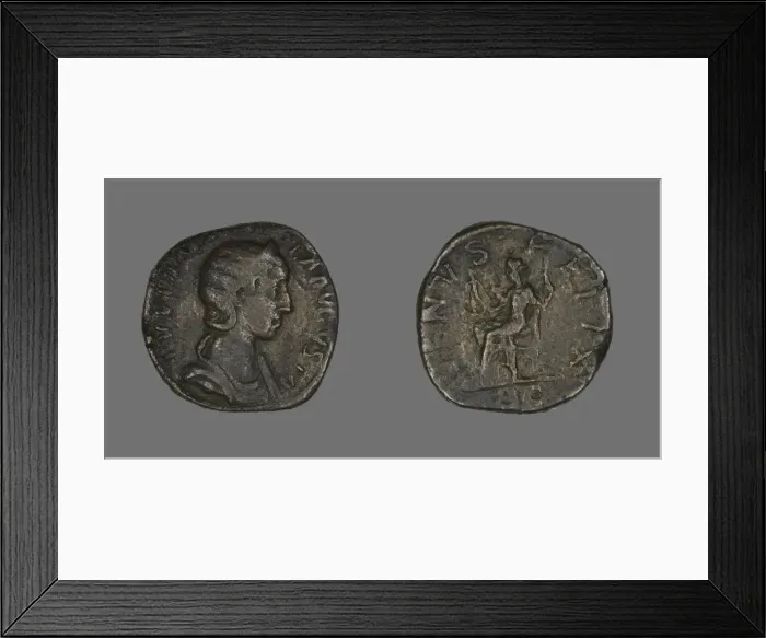 Framed Print : Coin Portraying Empress Julia Mamaea, 222-235. Creator: Unknown Framed Print : Coin Portraying Empress Julia Mamaea, 222-235. Creator: Unknown