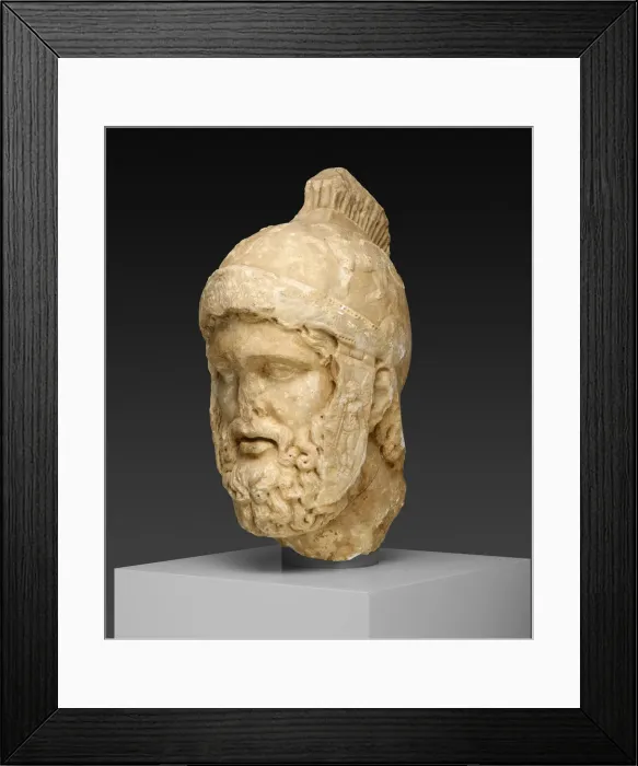 Framed Print : Head of Mars, 2nd century. Creator: Unknown Framed Print : Head of Mars, 2nd century. Creator: Unknown
