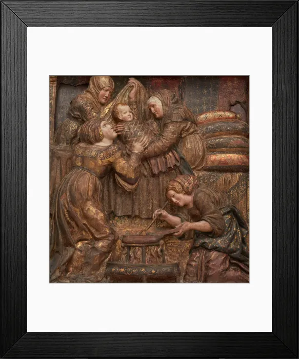 Framed Print : The Birth of Saint John the Baptist, About 1525. Creator: Unknown Framed Print : The Birth of Saint John the Baptist, About 1525. Creator: Unknown