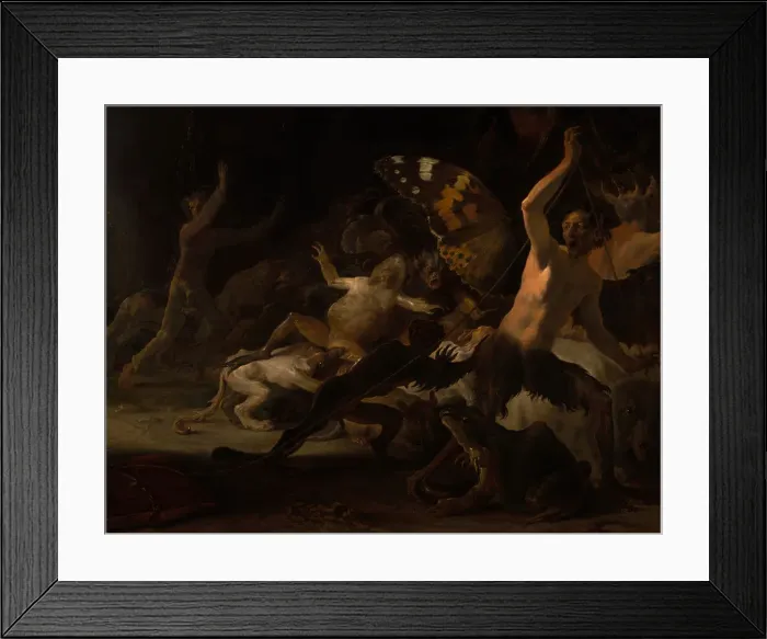 Framed Print : A Witches Sabbath, c. 1650. Creator: Cornelis Saftleven Framed Print : A Witches Sabbath, c. 1650. Creator: Cornelis Saftleven