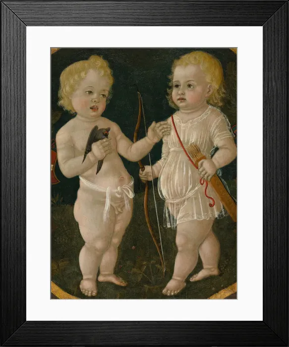 Framed Print : Two Putti, 1490 / 1510. Creator: Matteo di Giovanni Framed Print : Two Putti, 1490 / 1510. Creator: Matteo di Giovanni