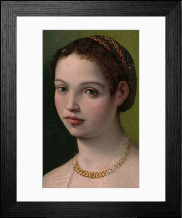 Framed Print : Portrait of a Lady, 1550 / 60. Creator: Michele Tosini Framed Print : Portrait of a Lady, 1550 / 60. Creator: Michele Tosini