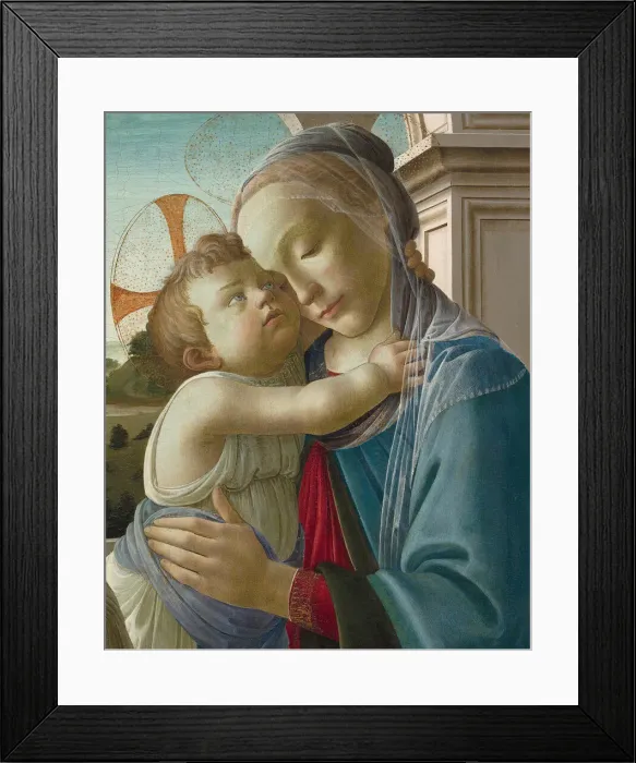 Framed Print : Virgin and Child with an Angel, 1475 / 85. Creator: Sandro Botticelli Framed Print : Virgin and Child with an Angel, 1475 / 85. Creator: Sandro Botticelli
