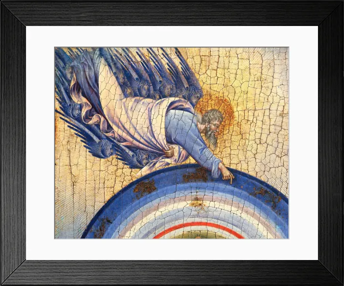 Framed Print : The Creation of the World and the Expulsion from Paradise, 1445 Framed Print : The Creation of the World and the Expulsion from Paradise, 1445