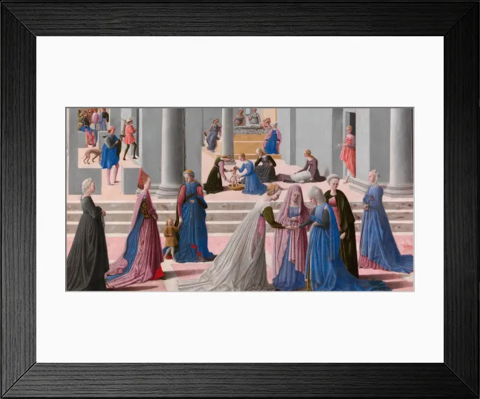 Framed Print : The Birth of the Virgin, 1467. Creator: Fra Carnevale Framed Print : The Birth of the Virgin, 1467. Creator: Fra Carnevale
