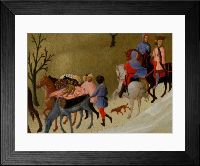 Framed Print : The Journey of the Magi, ca. 1433-35. Creator: Sassetta Framed Print : The Journey of the Magi, ca. 1433-35. Creator: Sassetta