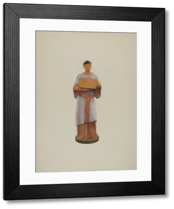 Framed Print : Tea Store Figure, 1935 / 1942. Creator: Ingrid Selmer-Larsen Framed Print : Tea Store Figure, 1935 / 1942. Creator: Ingrid Selmer-Larsen
